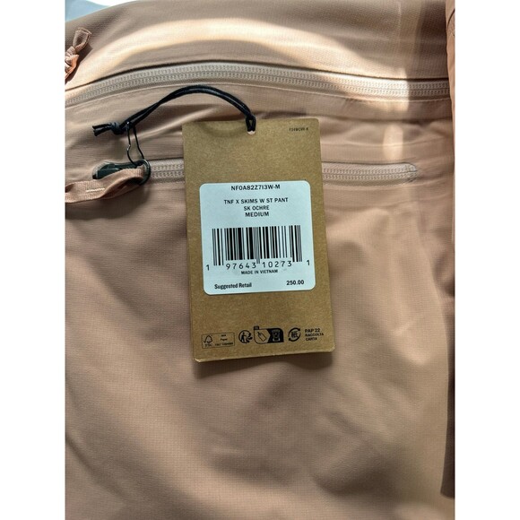 NWT SKIMS X The North Face Woven Seam Taped Pants | Ochre | Size Medium - Picture 6 of 6